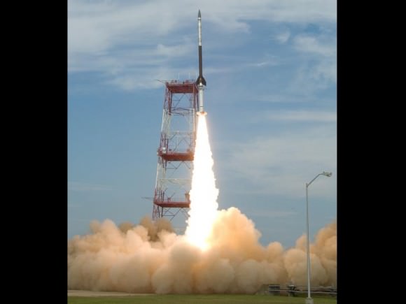 IRVE launch from Wallops Island, Virginia.  Credit: NASA