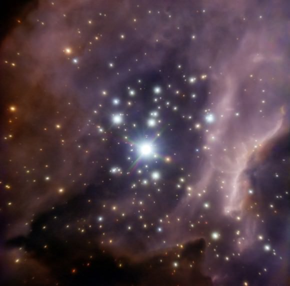 Around the massive star ISR 2. Credit: ESO