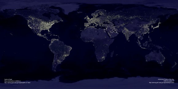 Earth from Space at Night