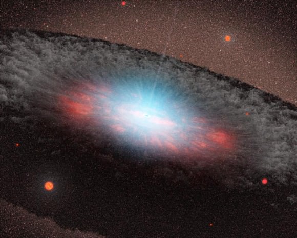 Supermassive black hole suppressing star formation. Image credit: NASA