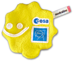 The plush particle with the CERN logo. Source: CERN