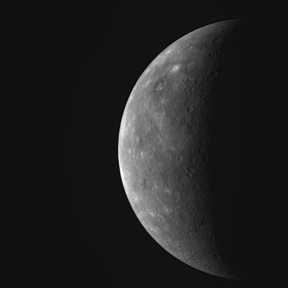 Previously unseen side of Mercury. Credit: NASA/Johns Hopkins University Applied Physics Laboratory/Carnegie Institution of Washington