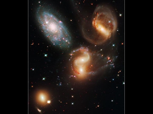 Stephan's Quintet. Credit: NASA, ESA, and the Hubble SM4 ERO Team