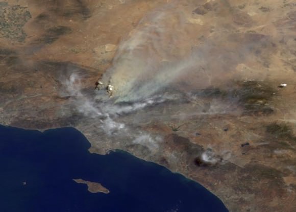 Image from NASA's Terra Satellite, taken August 30, 2009. Credit: NASA