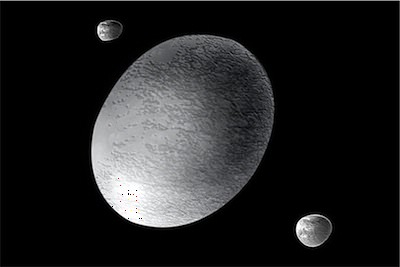 Artist concept of Haumea. Credit: NASA
