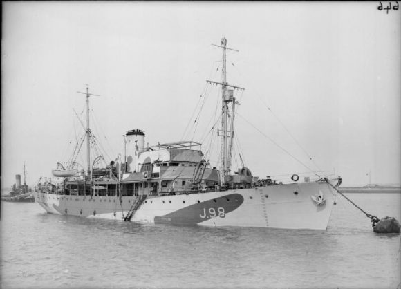 The HMS Challenger, which made the first measurements of the Mariana Trench. Credit: Imperial War Museums. 
