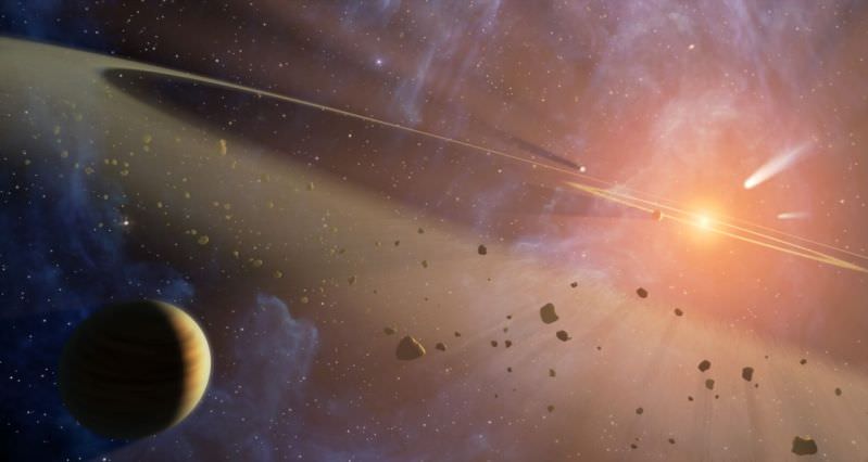 Artist concept of the asteroid belt. Credit: NASA