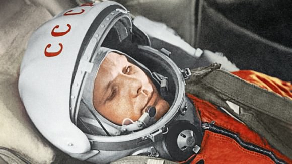 Yury Gagarin before a space flight aboard the Vostok spacecraft. April 12, 1961 Credit: RIA Novosti