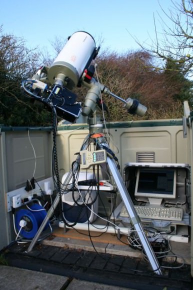 Robin Leadbeater's telescope with LHRESIII spectrograph
