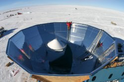 The QUaD experiment, located at the South Pole, allowed researchers to measure the polarization of the CMB with very high precision. Image Credit: Sarah Church