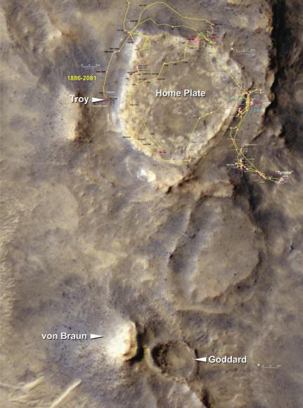 Spirit's location. Image Credit: NASA/JPL-Caltech/Cornell/Ohio State University/University of Arizona 