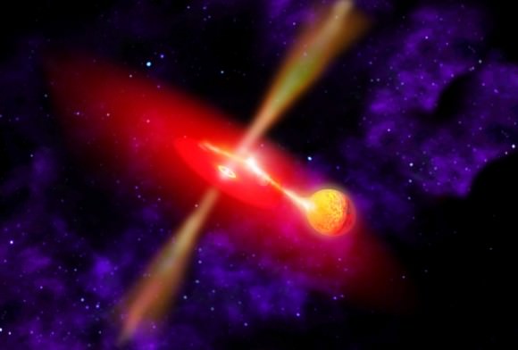 Artists concept of a medium sized black hole. Credit: NASA