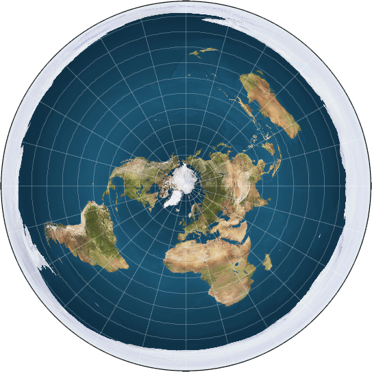 Model of a flat Earth