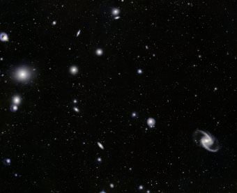 fornax cluster with dwarf galaxies