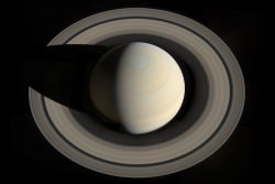 This portrait looking down on Saturn and its rings was created from images obtained by NASA's Cassini spacecraft on Oct. 10, 2013. Credit: NASA/JPL-Caltech/Space Science Institute/G. Ugarkovic
