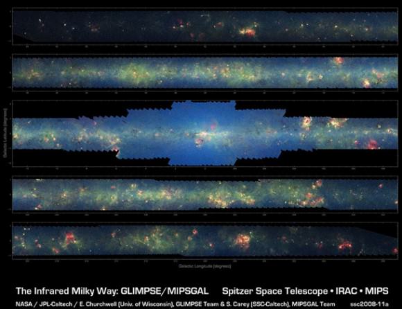 Spitzer Survey image compiled.  Credit: NASA/JPL