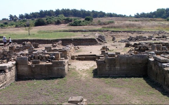 The ruins of the ancient Greeof Abdera, with the west gate shown. Credit: 