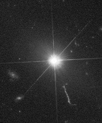 3C 273, 2003 HST image (Credit: NASA/J.Bahcall(IAS))