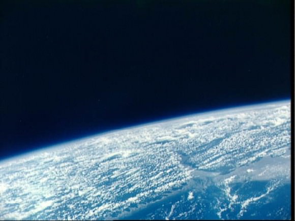 Mouth of Amazon River, Brazil as seen from the Gemini 9-A spacecraft