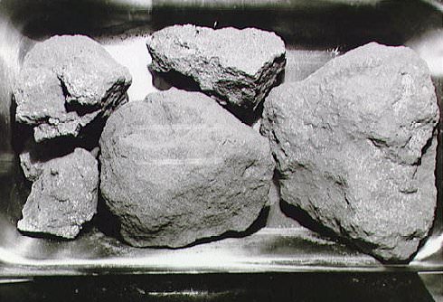Moon rocks from the Apollo 11 mission. Credit: NASA