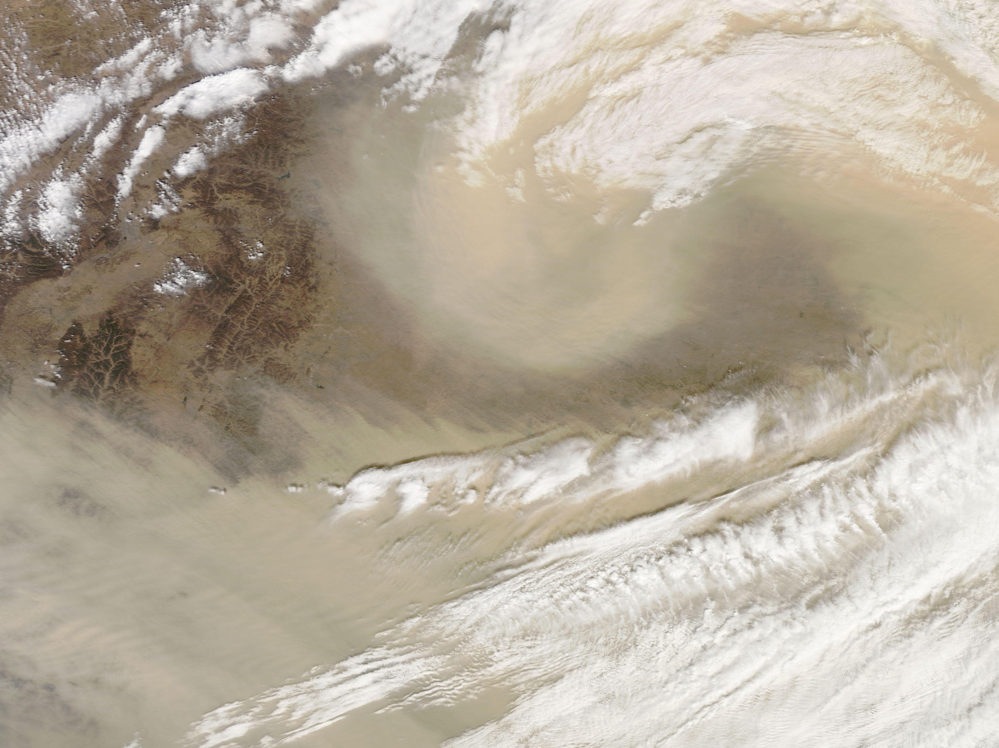 Spring Sandstorm Scours China
