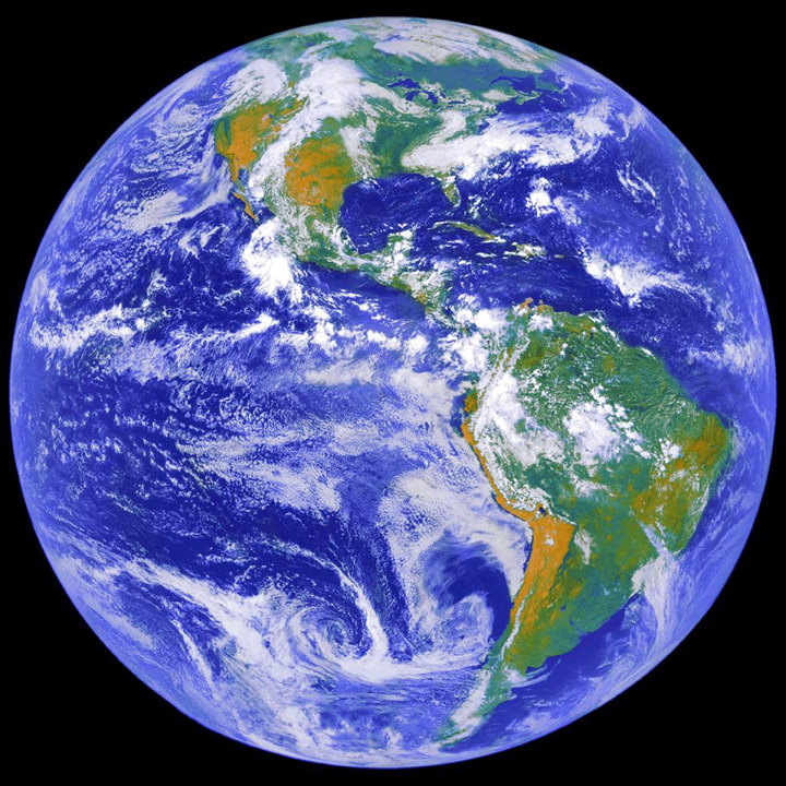 GOES-8 Satellite Image Captures Earth