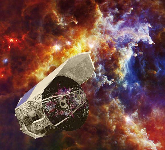 Artist's Impression of the Herschel Space Telescope. Credit: ESA