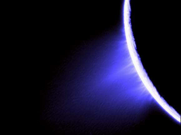 Cassini imaging scientists used views like this one to help them identify the source locations for individual jets spurting ice particles, water vapor and trace organic compounds from the surface of Saturn's moon Enceladus. Credit: NASA