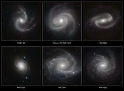 Six spectacular spiral galaxies are seen in a clear new light in images from ESO’s Very Large Telescope (VLT) at the Paranal Observatory in Chile. Credit: ESO
