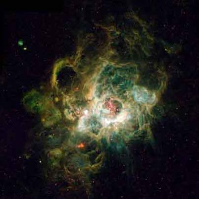 NGC 604 in Galaxy M33 as seen by Hubble Space Telescope. 