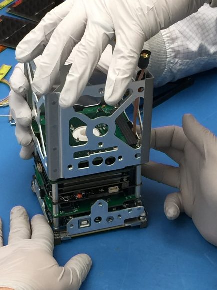 The BisonSat is one example of a CubeSat mission launched by NASA’s CubeSat Launch Initiative on Oct. 8, 2015. The BisonSat is an Earth science mission that will demonstrate the acquisition of 100-meter or better resolution visible light imagery of Earth using passive magnetic stabilization from a CubeSat. The science data, 69-by-52 kilometer color images with a resolution of 43 meters per pixel, a few of which will be images of the Flathead Indian Reservation in northwest Montana, will be used primarily for engaging tribal college students and tribal communities in NASA’s mission. BisonSat is the first CubeSat designed, built, tested, and operated by tribal college students. Credits: Salish Kootenai College