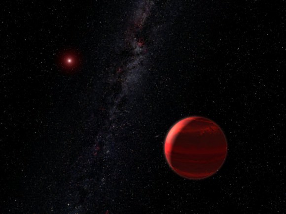 Artists Impression of a Red Dwarf (courtesy NASA)