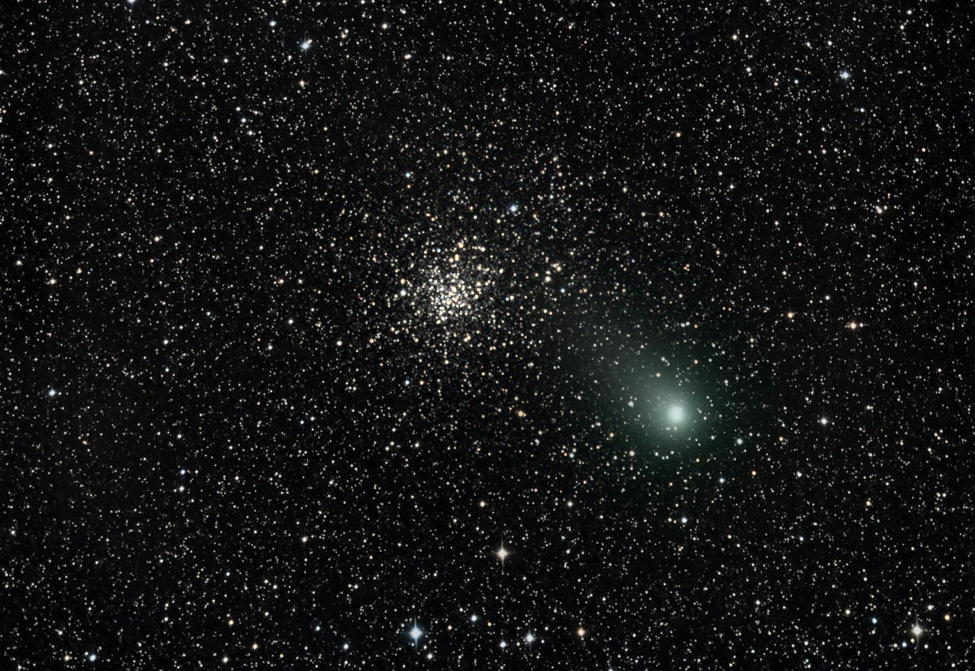Astrophoto: Comet Garradd passing by M71 by Brian McGaffney