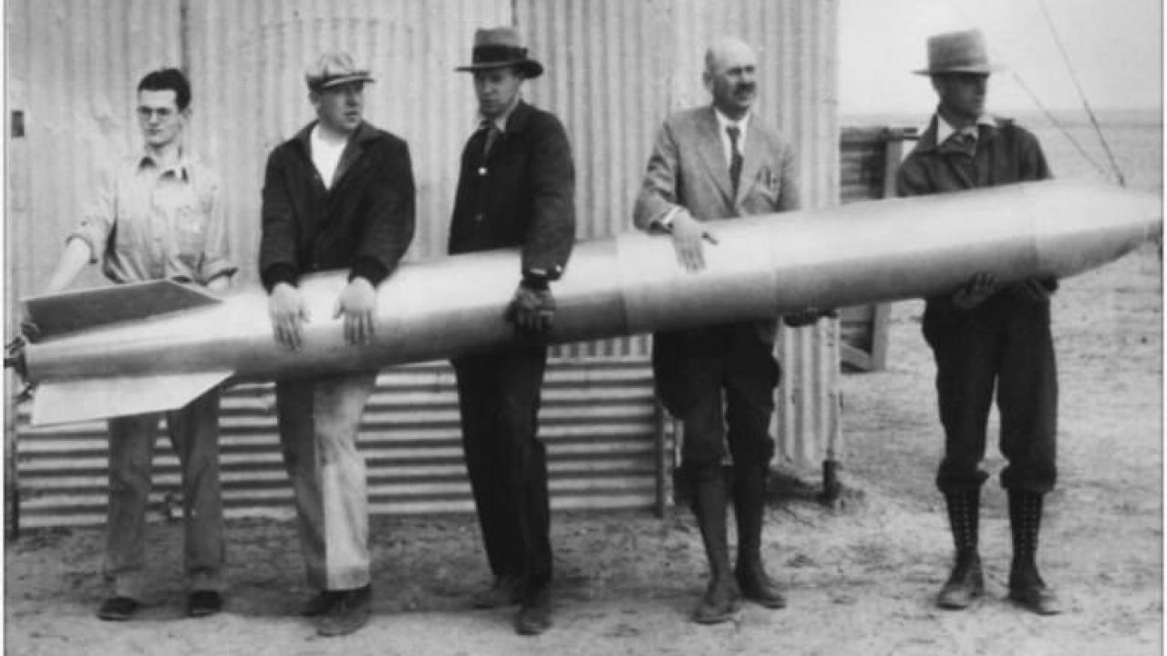 Inspiration and an Old Picture Full of Awesome: Robert Goddard and His Rocket - Universe Today