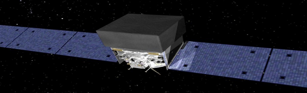 The Fermi Gamma-ray Space Telescope (formerly called GLAST).  Credit: NASA