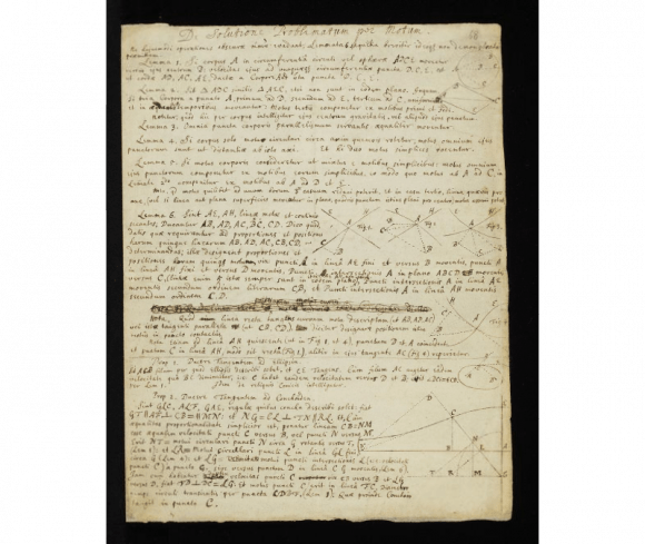  This set of papers documents some of Newton's early mathematical thinking, work that would develop into his theories of calculus. The texts include extracts he made from books he was reading and various notes and calculations - often on small scraps of paper he had to hand. Credit: newtonproject.sussex.ac.uk