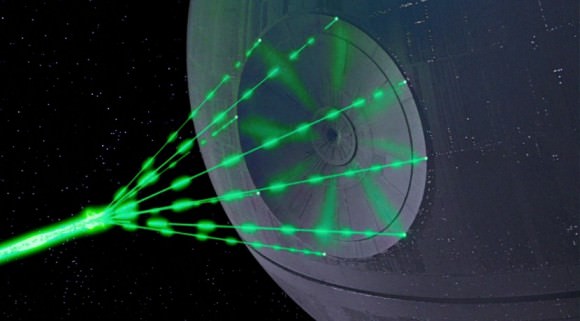 The Death Star firing its superlaser. Image Credit: Wookieepedia / Lucasfilm