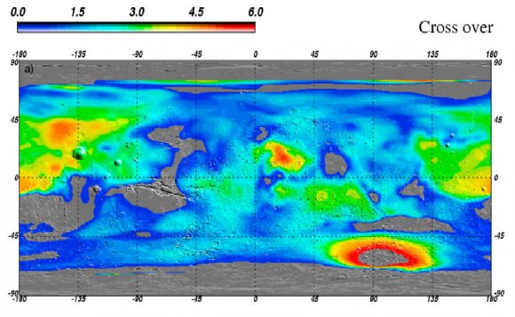 Global map of Water ice on Mars