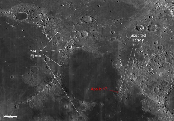 LROC Data of Serenitatis basin area on the Moon