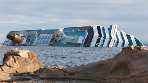 capsized cruise ship italy