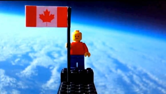Toronto Teens Launch Lego Main In Space to the Stratosphere - Jan 2012.  Stunning space imagery was captured by Canadian teenagers Mathew Ho and Asad Muhammad when they lofted a tiny ‘Lego Man in Space’ astronaut to an altitude of 16 miles (25 kilometers) using on a helium filled weather balloon.  Credit: Mathew Ho and Asad Muhammad. Watch the YouTube below 
