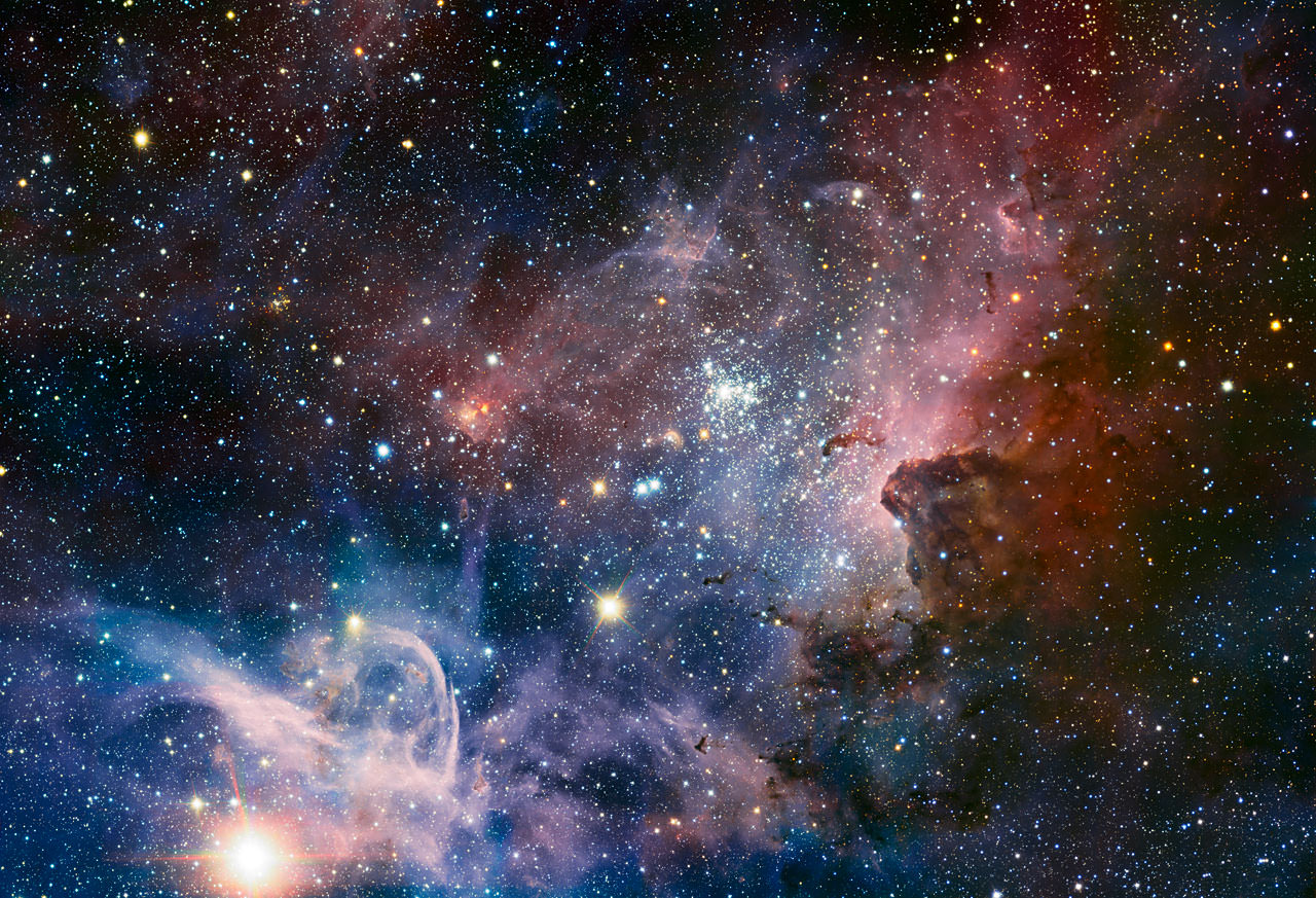A broad panorama of the Carina Nebula, a region of massive star formation in the southern skies. This new method of determining the age of stars will help astronomers better understand the process of star formation. Credit: ESO/T. Preibisch