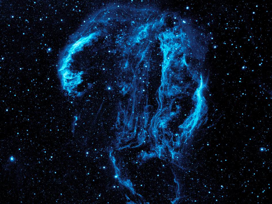 The Cygnus Loop in Ultraviolet. Captured by Galex. Image credit: NASA