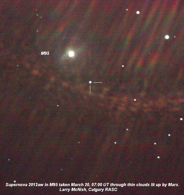 Supernova in M95 - Credit: Larry McNish - RASC