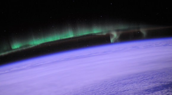 This photo of the aurora was taken by astronaut Doug Wheelock from the International Space Station on July 25, 2010. Credit: Image Science &amp; Analysis Laboratory, NASA Johnson Space Center 