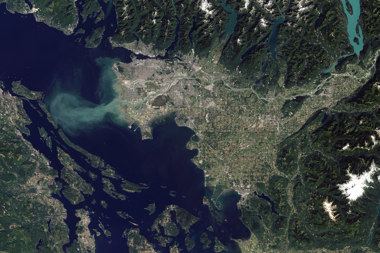 Fraser River seen from space