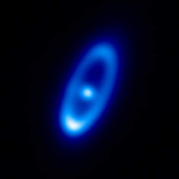Herschel's far-infrared observations of Fomalhaut and its disk. Credit: ESA