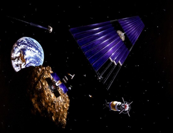 Asteroid mining concept. Credit: NASA/Denise Watt