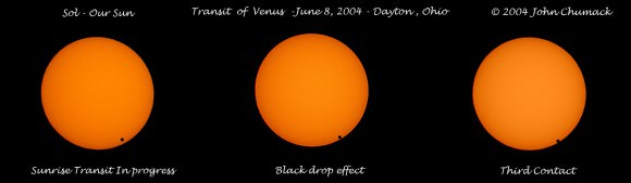 Venus Transit Sequence 2004 - Credt: John Chumack