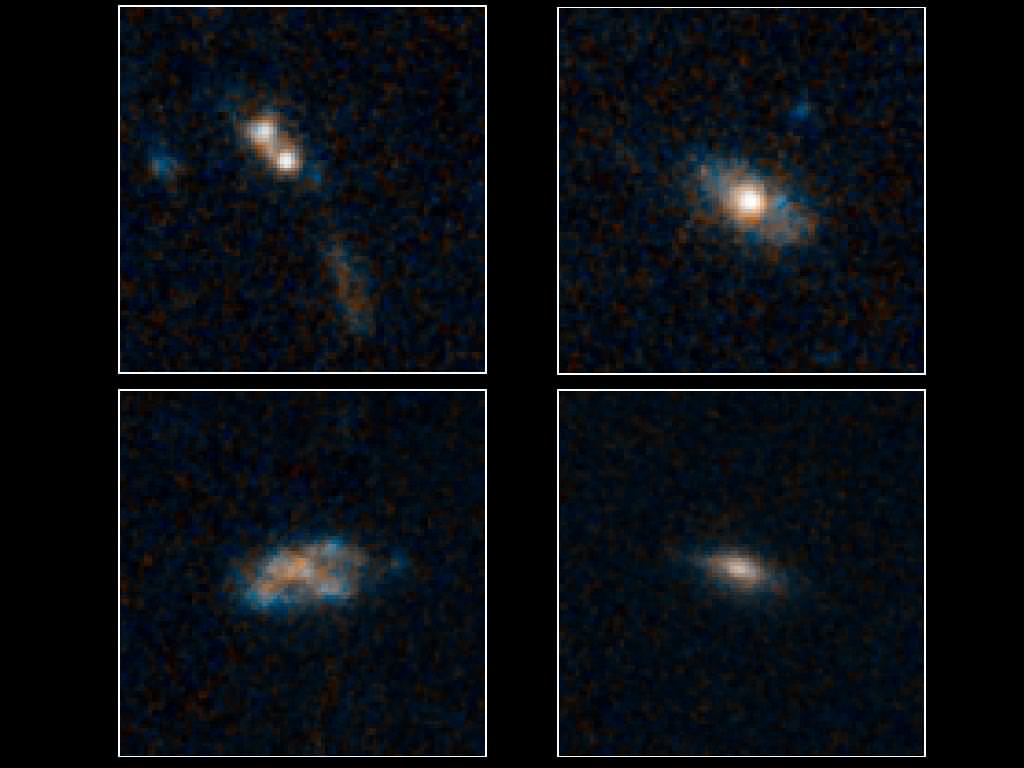 Faint quasars powered by black holes. Image credit NASA/ESA/Yale